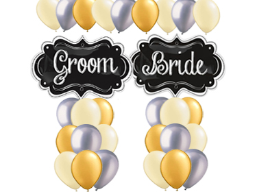 Bride and Groom Balloon Value Package